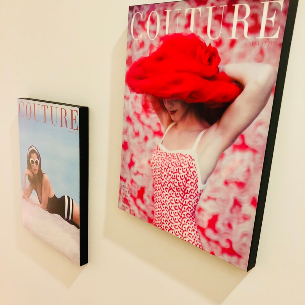 Set of vintage Couture Magazine Covers.